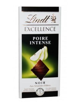 Шоколад LINDT Excellence Dark Chocolate Poire Intense Чорний Груша 100 г (7610400087360)