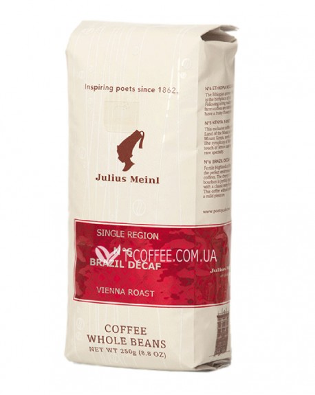 Кава JULIUS MEINL № 6 Brazil Decaf без кофеїну зернова 250 г