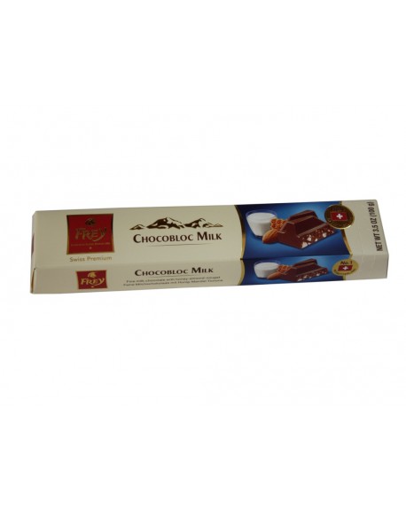 Шоколад FREY Chocobloc Milk молочний з медово-мигдалевою нугою 100 г