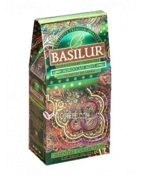 Чай BASILUR Moroccan Mint Марокканська М'ята - Східна 100 г к/п (4792252916487)