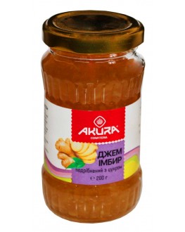 Джем AKURA Імбирний 200 г скл. б. (4820178461313)