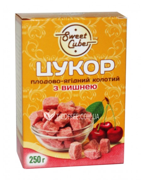 Цукор SWEET CUBES кусковий з вишнею 250 г (4820191970052)