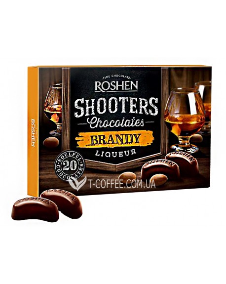 Цукерки ROSHEN Shooters Brandy Бренди 150 г в коробці