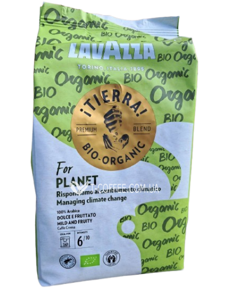 Кава LAVAZZA Tierra Bio-Organic зернова 1 кг (8000070009745)