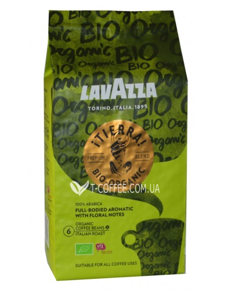 Кава LAVAZZA Tierra Bio-Organic зернова 500 г (8000070021631)