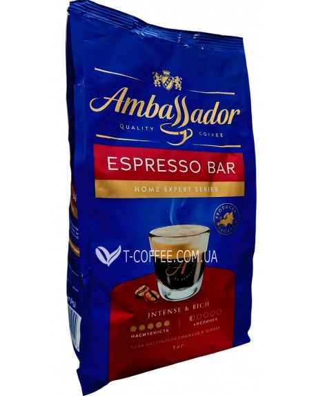 Кава AMBASSADOR Espresso Bar зернова 1 кг (4051146001044)