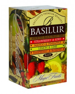 Чай BASILUR Assorted Black Tea Асорті Чорний Чай - Чарівні Фрукти 25 х 2 г (4792252001107)