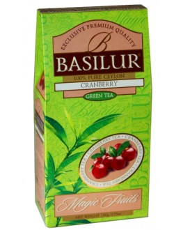 Чай BASILUR Cranberry Журавлина Зелений - Чарівні Фрукти 100 г к/п (4792252933545)