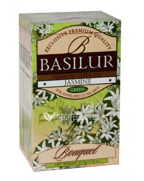 Чай BASILUR Jasmine Жасмин - Букет 25 х 1,5 г (4792252927216)
