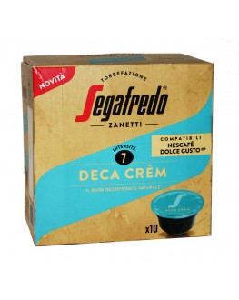 Кава SEGAFREDO Dolce Gusto Crema Deca Crem без кофеїну в капсулах 10 х 7,5 г (8003410232773)