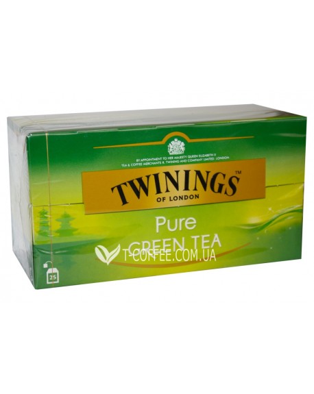 Чай TWININGS Pure Green Tea Зелений 25 х 2 г (070177086664)