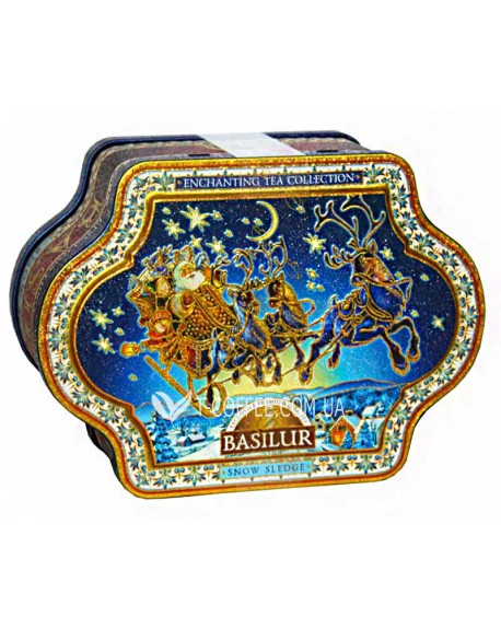 Чай BASILUR Snow Sledge Санки - Чарівна Колекція 100 г ж/б (4792252923911)
