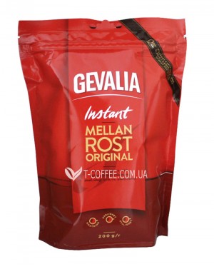 Кава GEVALIA Mellan Rost Original Instant розчинна 200 г економ. пак. (8711000538050) фото