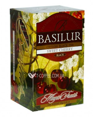 Чай BASILUR Sweet Cherry Черешня - Чарівні Фрукти 20 х 2 г зображення