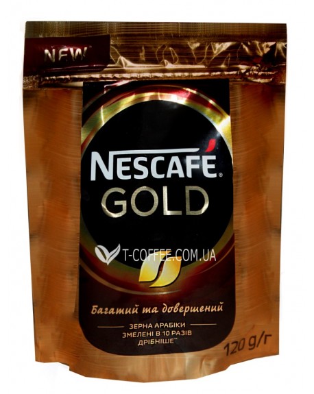 Кава NESCAFE Gold цільнозернова розчинна 120 г економ. пак. (7613035524811)