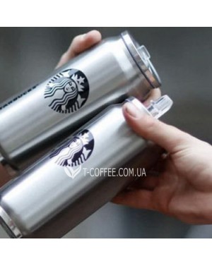 Термобанка STARBUCKS металева 500 мл - фото