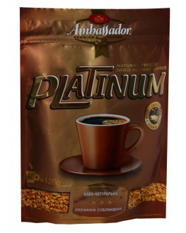 Кава AMBASSADOR Platinum розчинна 120 г економ. пак. (8719325127621)