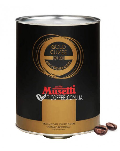 Кава MUSETTI Gold Cuvee зернова 2 кг ж/б