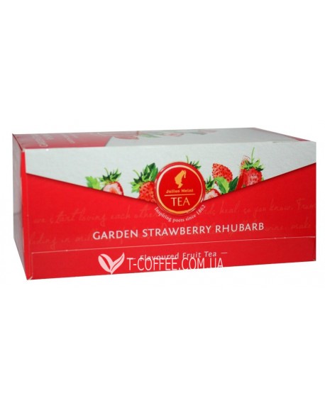 Чай JULIUS MEINL Garden Strawberry Rhubarb Полуниця Ревінь 25 х 2,5 г (9000403885939)
