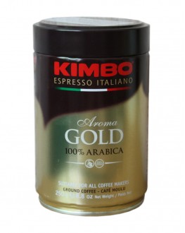 Кава KIMBO Aroma Gold 100% Arabica мелена 250 г ж/б (8002200102128)