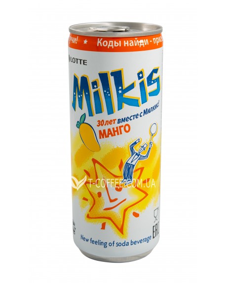 Напій MILKIS Mango Манго газований безалкогольний 250 мл (8801056009212)