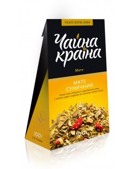 Мате Суничний етнічний чай Чайна Країна 100 г к/п