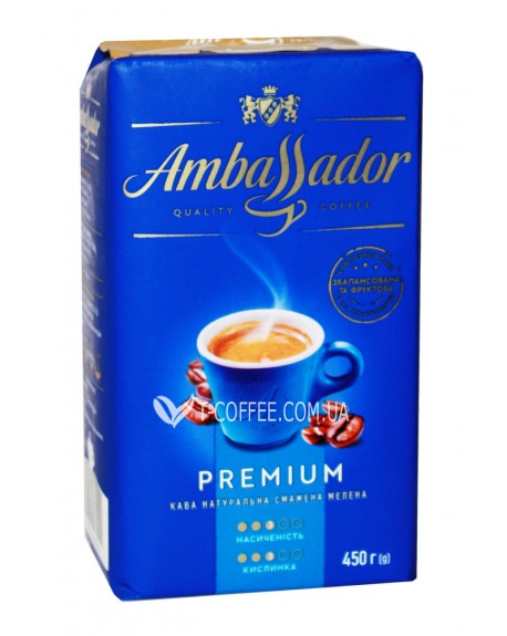 Кава AMBASSADOR Premium мелена 450 г (8720254065229)