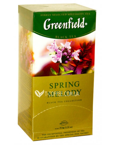 Чай GREENFIELD Spring Melody Весняна Мелодія 25 х 1,5 г (4823096802220)
