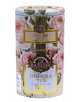 Чай BASILUR English Rose Dimbula Англійська Троянда Дімбула - Квіти і Фрукти Цейлону 100 г ж/б (4792252940697)
