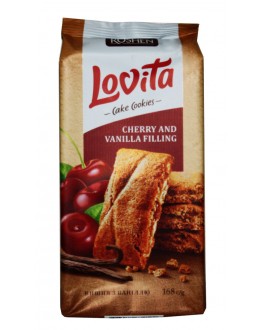 Печиво ROSHEN Lovita Cherry Vanilla Вишня Ваніль 168 г (4823077634192)