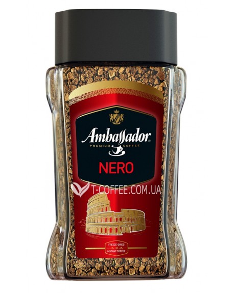 Кава AMBASSADOR Nero розчинна 95 г скл. б. (8719325127447)