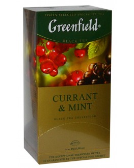 Чай GREENFIELD Currant Mint Смородина М'ята 25 х 1,5 г (4823096804958)