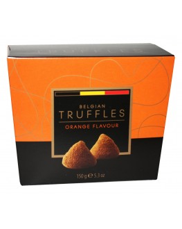 Цукерки BELGIAN TRUFFLES Orange Flavour Апельсин 150 г в коробці (5420066370049)