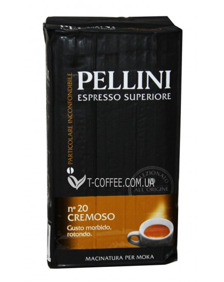Кава PELLINI Espresso Superiore n20 Cremoso мелена 250 г (8001685122362)
