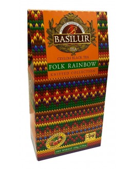 Чай BASILUR Folk Rainbow Веселка - В'язана 100 г к/п (4792252942356)