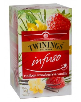 Чай TWININGS Infuso Rooibos Strawberry Vanilla 20 х 2 г