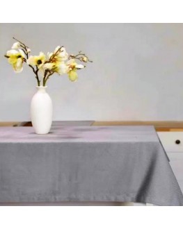 Скатертина однотонна гладь Сіра