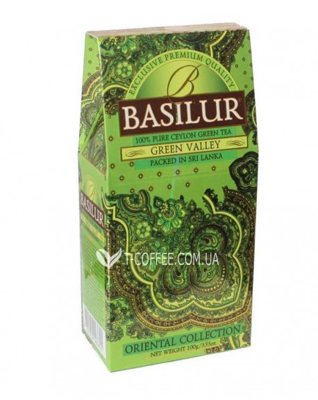 Чай BASILUR Green Valley Зелена Долина - Східна 100 г к/п (4792252923621) 