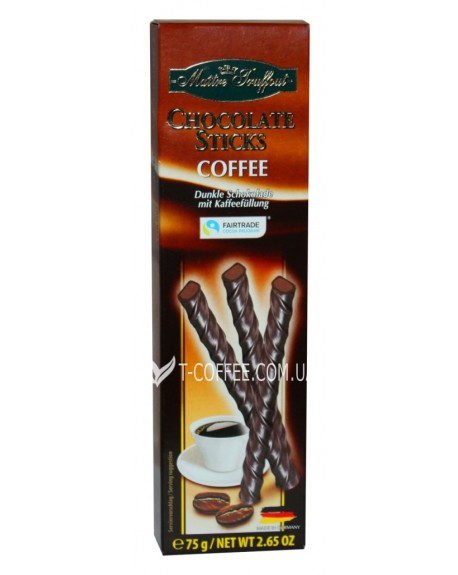 Шоколад MAITRE TRUFFOUT Chocolate Sticks Coffee Кофе 75 г (9002859053825)