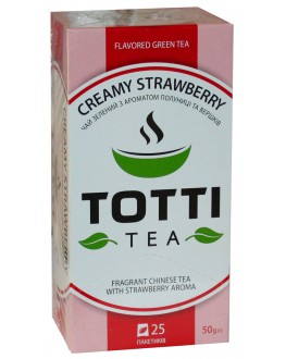 Чай TOTTI Creamy Strawberry Вершкова Полуниця 25 x 2 г (8719325127102)
