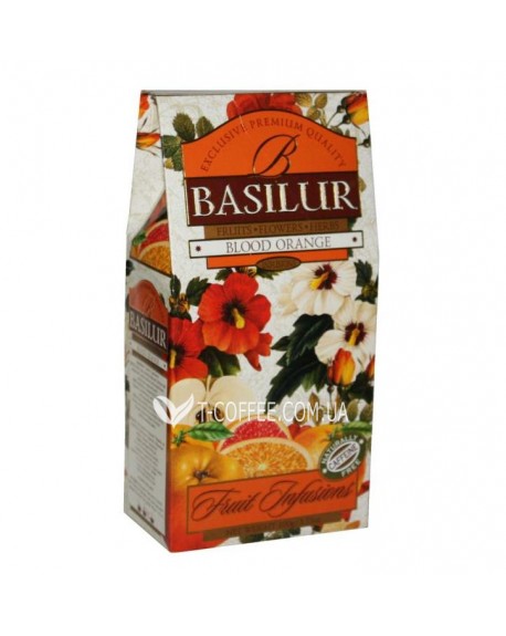 Чай BASILUR Blood Orange Червоний Апельсин - Фруктові Коктейлі 100 г к/п (4792252923898)