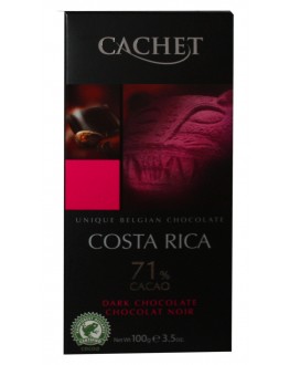 Шоколад CACHET Dark Chocolate Costa Rica Чорний Коста Ріка 71% какао 100 г (5412956214052)