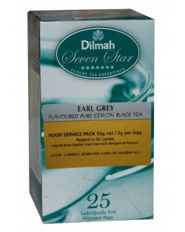 Чай DILMAH Seven Star Black Tea Earl Grey Ерл Грей 25 x 2 г