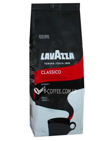 Кава LAVAZZA Classico мелена 340 г (8000070075269)