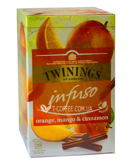 Чай TWININGS Infuso Orange Mango Cinnamon Апельсин Манго Кориця 20 х 2 г (070177177720)