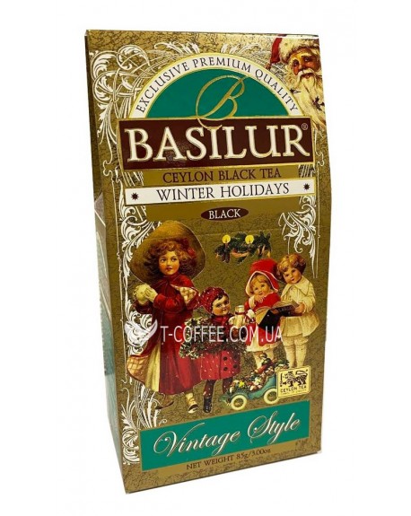 Чай BASILUR Winter Holidays Зимові Канікули - Вінтаж 85 г к/п (4792252932821)