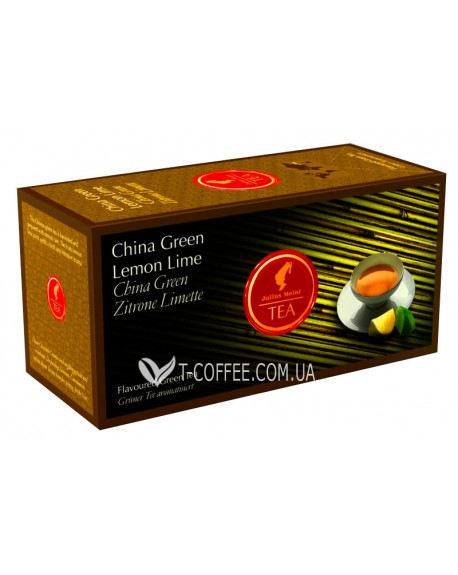 Чай JULIUS MEINL China Green Lemon Lime Зеленый Лимон Лайм 25 х 1,75 г (9000403822828)