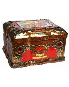 Чай BASILUR Red Topaz Червоний Топаз - Скринька 100 г ж/б (4792252917804)