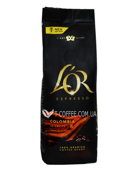 Кава L'OR Espresso Colombia зернова 500 г (8711000464625)