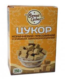 Цукор SWEET CUBES коричневий пресований в кубиках швидкорозчинний 250 г (4820191970021)